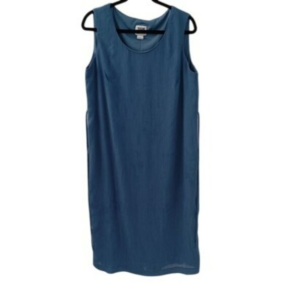 R&M Richards Petite 2-Piece Blue Dress & Jacket Set Size 16WP Abstract Pattern - Picture 13 of 16